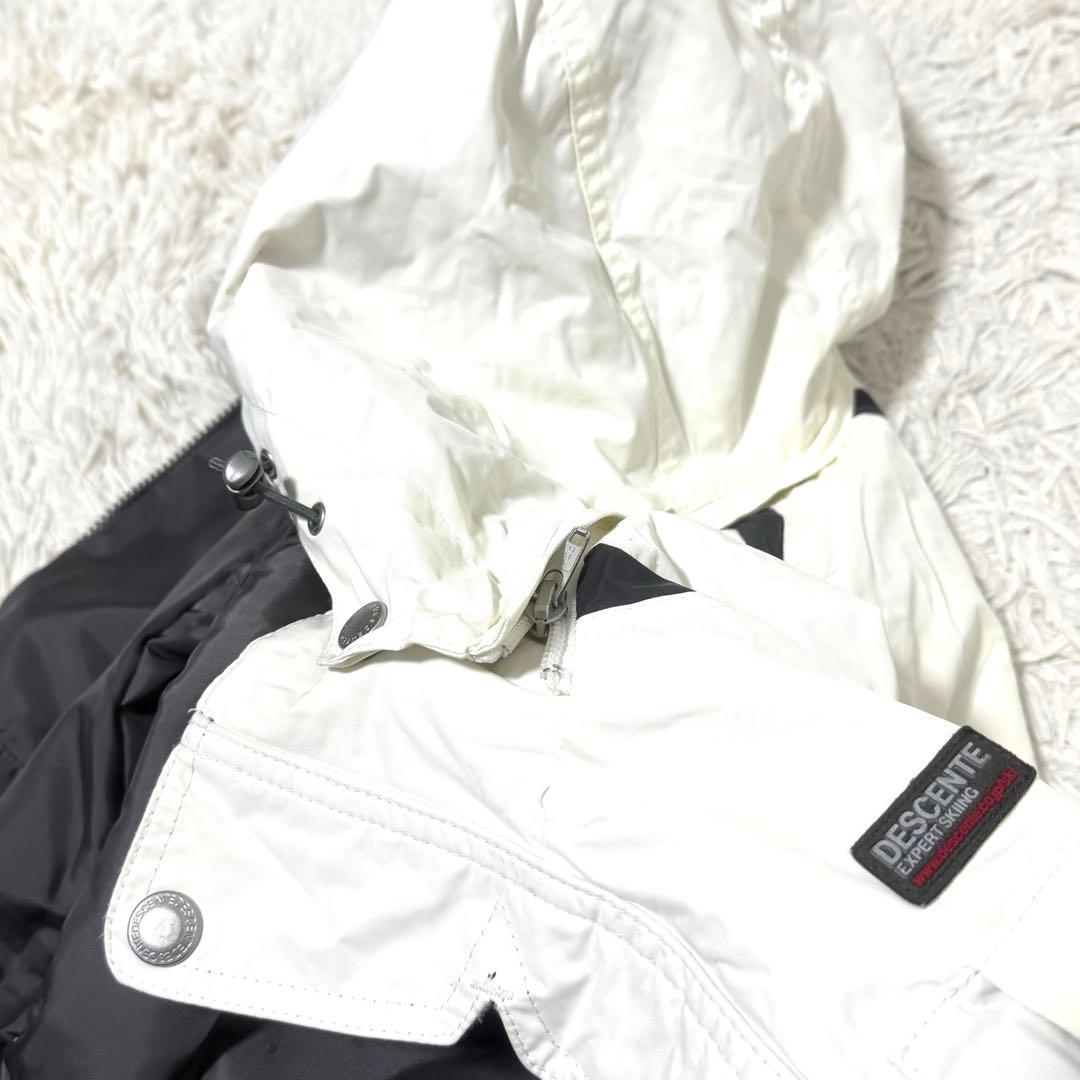 デサント スキーウェア サイズ0 上下セット フード 洗える 大きい