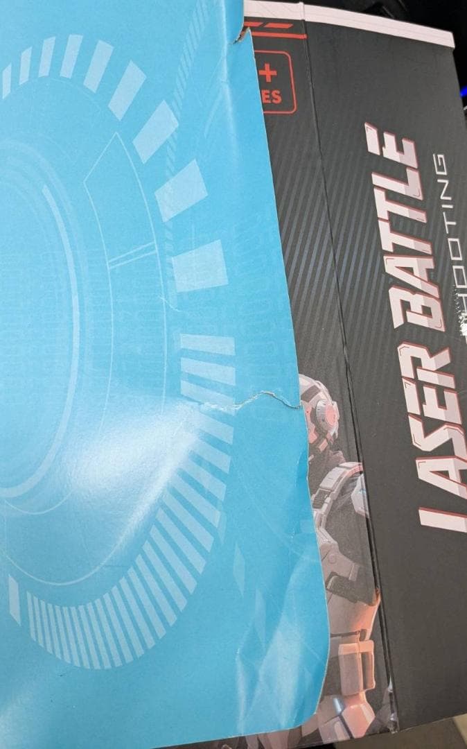 展示品 1000引き レーザーガン 2個セット 光る 音 鳴る 振動 対戦