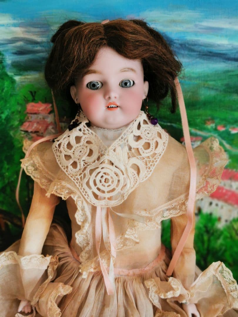 アンティーク アイリッシュクロシェレース 草原の花 多層手編みランナー 付け襟