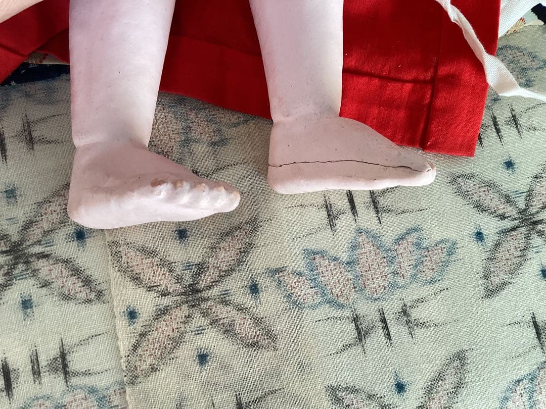 市松人形 竹取物語　松菊　抱き人形　ビスクドール　アンティークドール約45cm