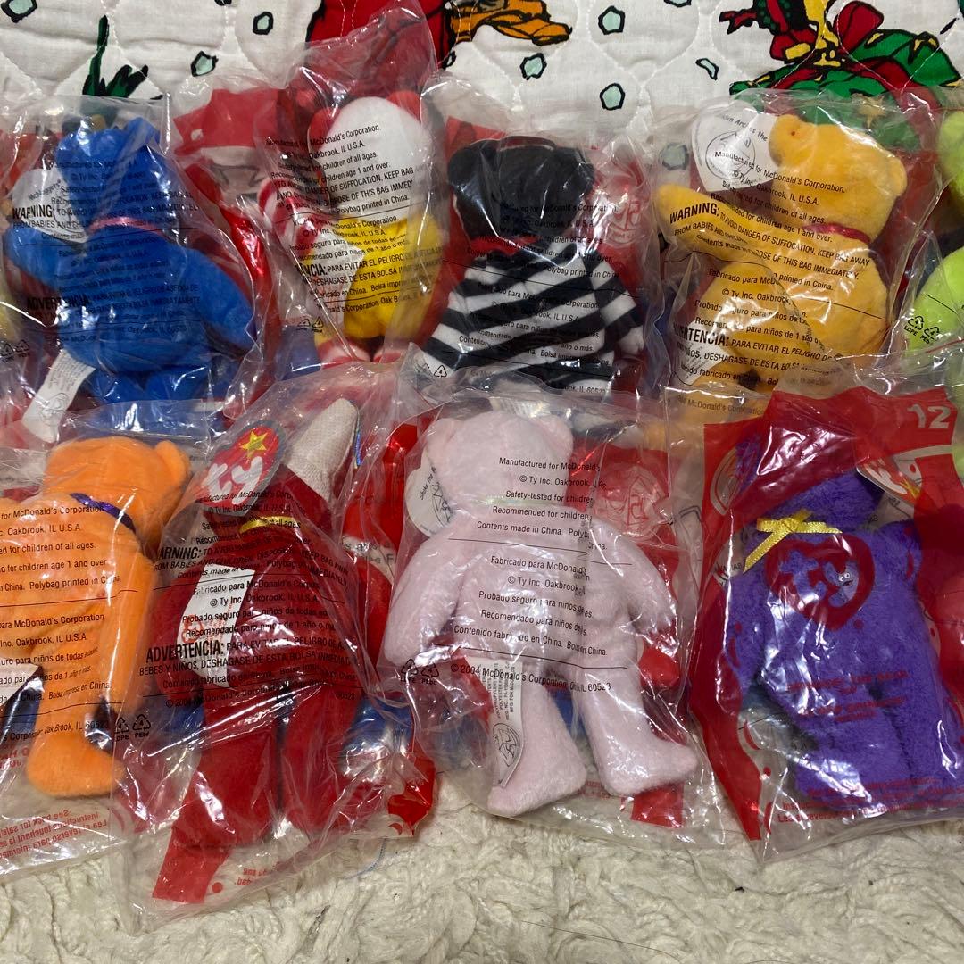 2004年　USAマクドナルド ハッピーミール　ty ぬいぐるみ　コンプリート