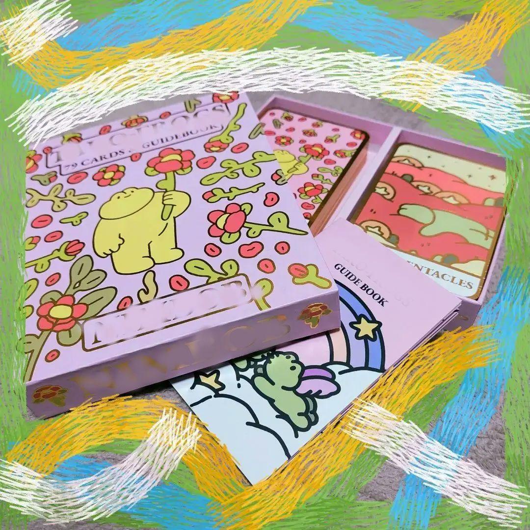 新品♡オール箔押仕様！とってもキュートなカエル王国タロット　全７９枚