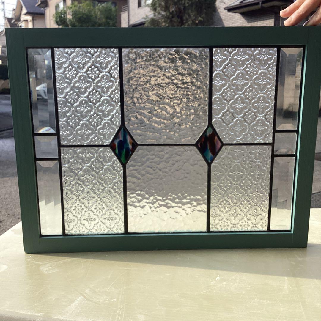 ステンドグラスパネル住宅用BVー 2ダイヤP(1429)