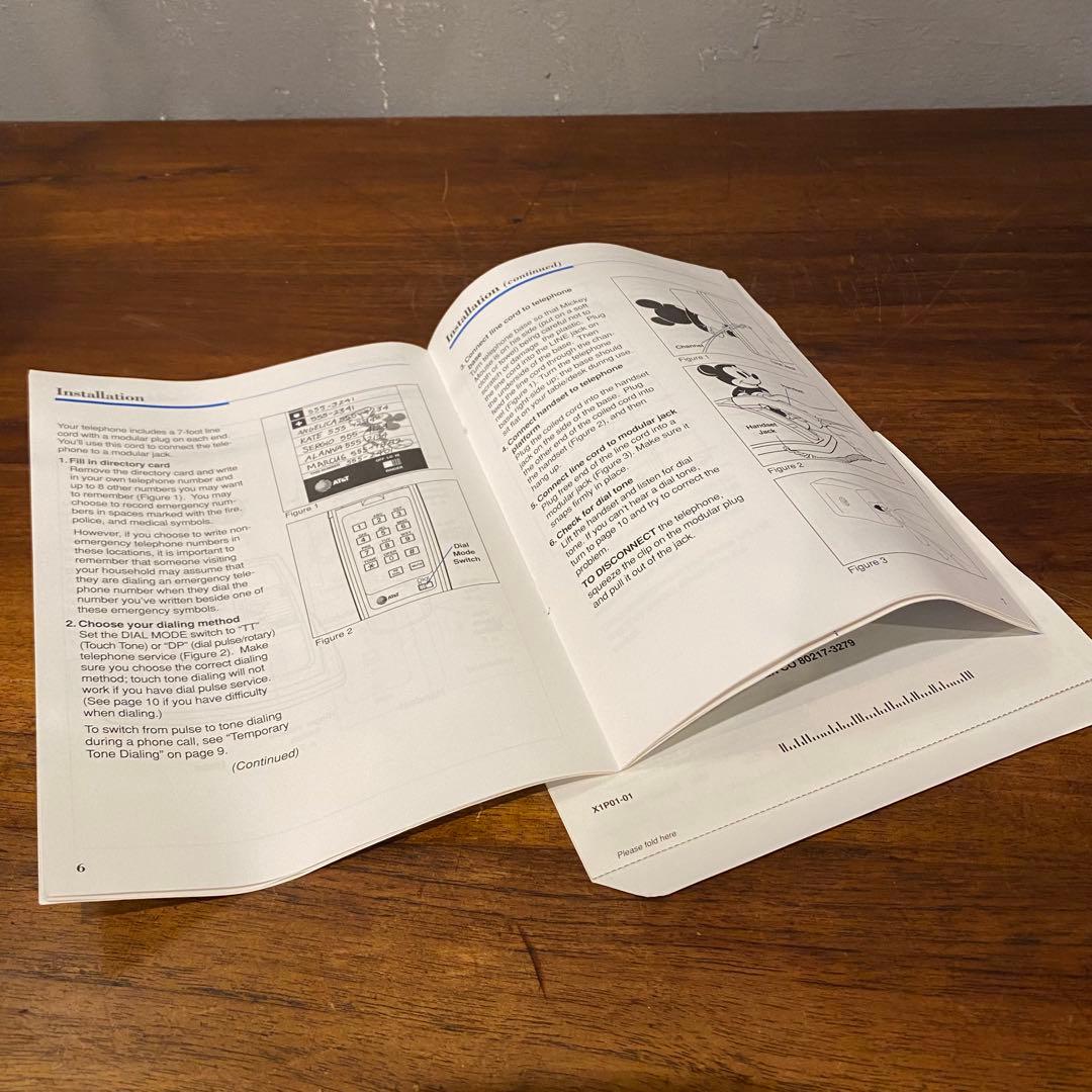 90s AT&T ミッキーマウス 電話機 ヴィンテージ コレクション 置物