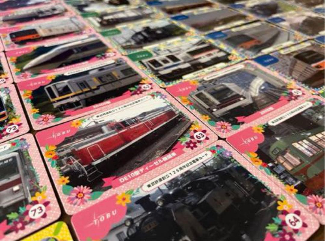 未使用　電車カード　東武鉄道創立125周年　記念カード　コレクション