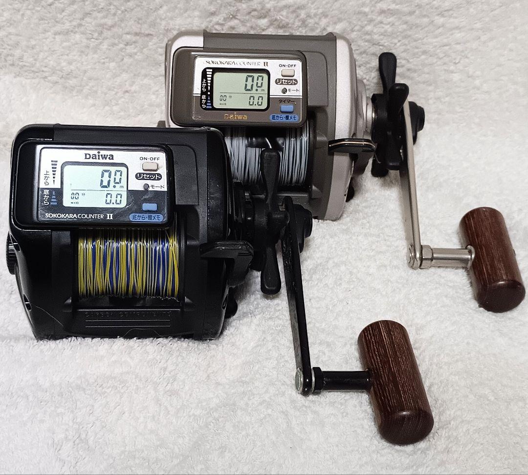 ダイワタナセンサーX350デジタル深度カウンター付両軸リールまとめて2台