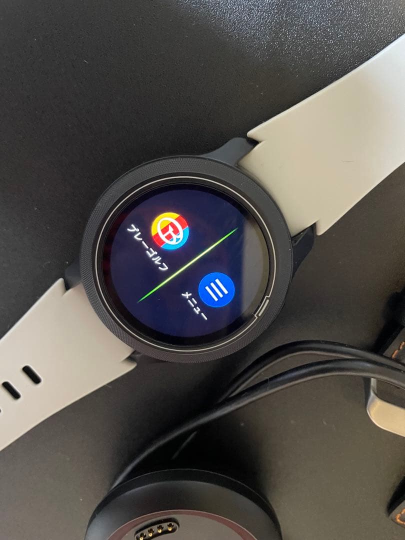 GOLFBUDDY dimw12GPSナビウォッチ ホワイト/ブラック