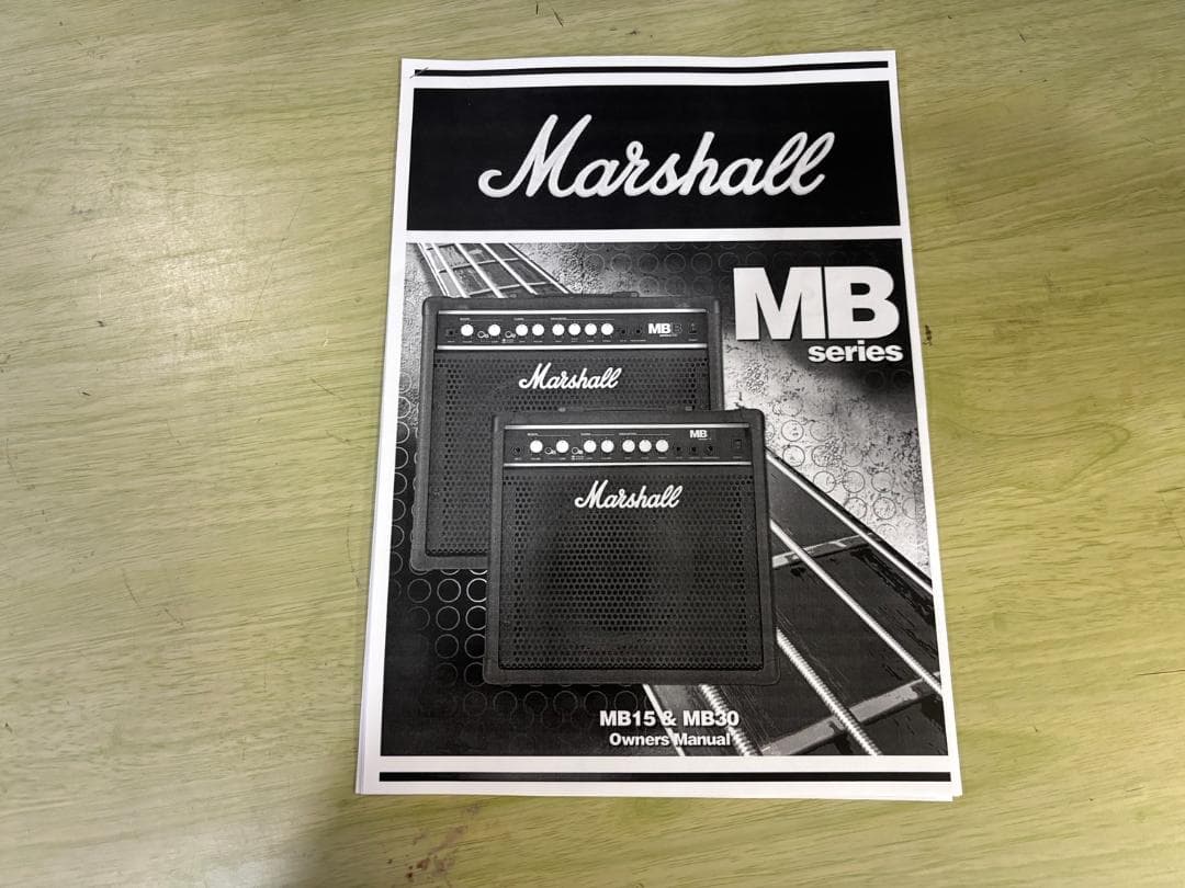 ★Marshall・マーシャル/MB15 ベースアンプ・取扱説明書付き★