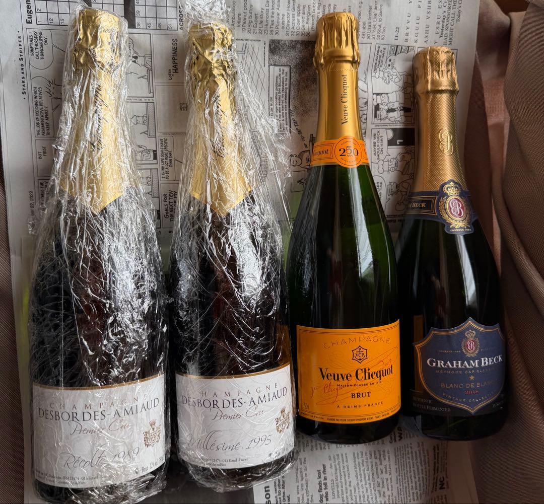 デボルドアミオー２本　ヴーヴクリコ　グラハム・ベック ブラン　武勇　５本セット