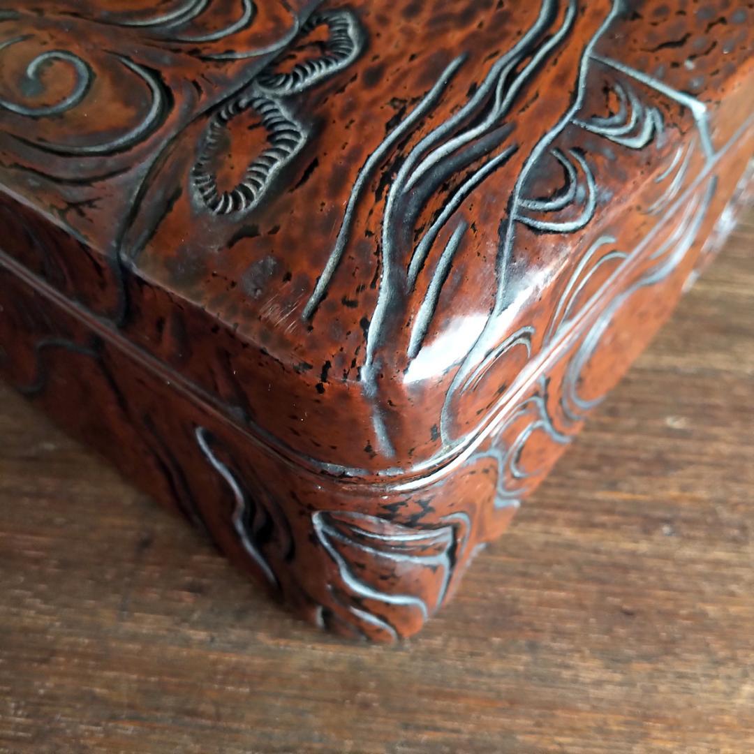 鎌倉彫　アート 本アンティーク　後藤斎宮（博古堂）箱物　文箱・硯箱