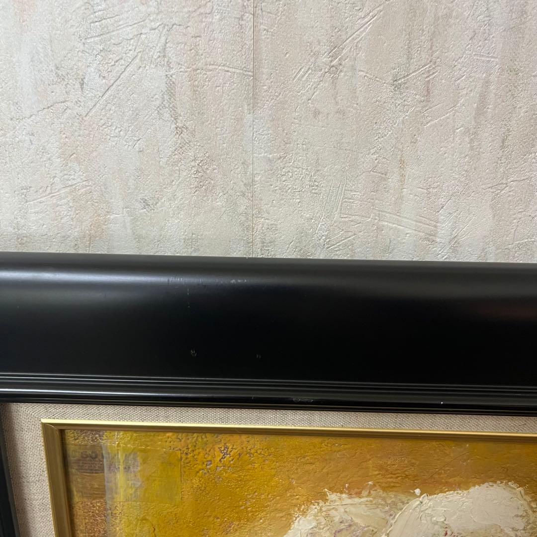 絵画　黄いかべ