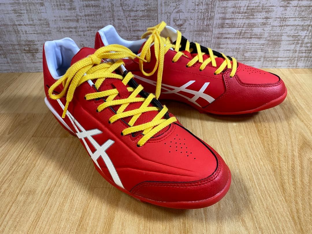 【未使用】 アシックス 野球 スパイク 赤 28㎝