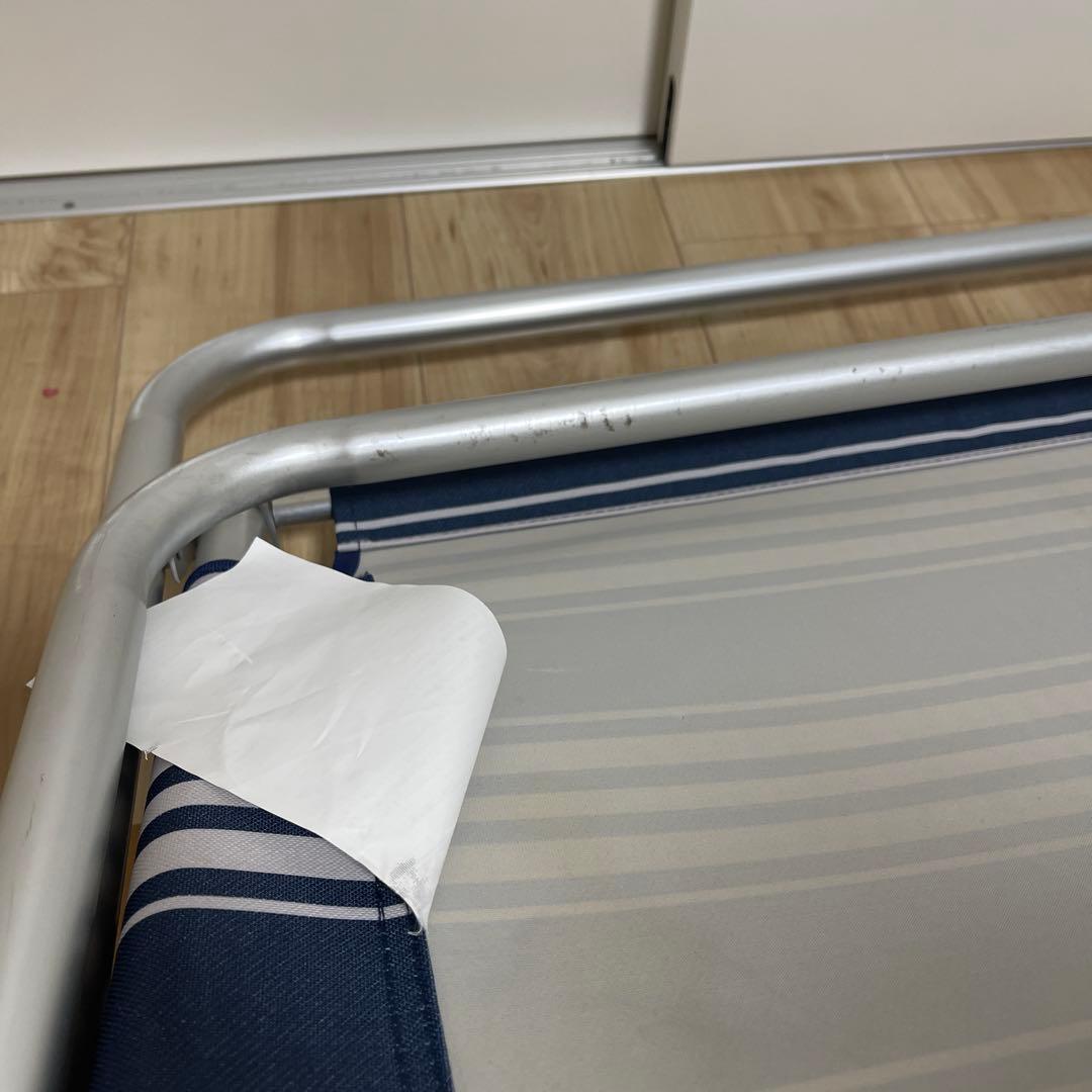 Coleman アウトドアベンチ ネイビー・ストライプ