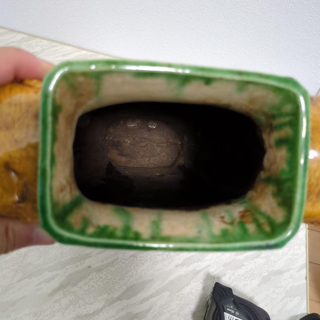 三彩象双耳象蓋餅壺 唐三彩 242