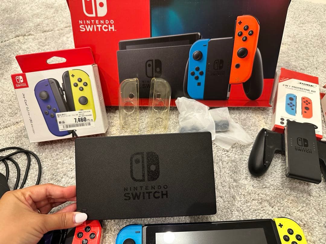 Nintendo Switch 本体 青/黄/赤/水色 美品 Switch