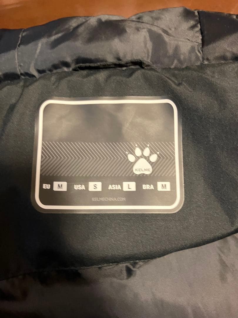 KELME ケルメ ロングベンチコート L 黒 防寒 中綿 サッカー