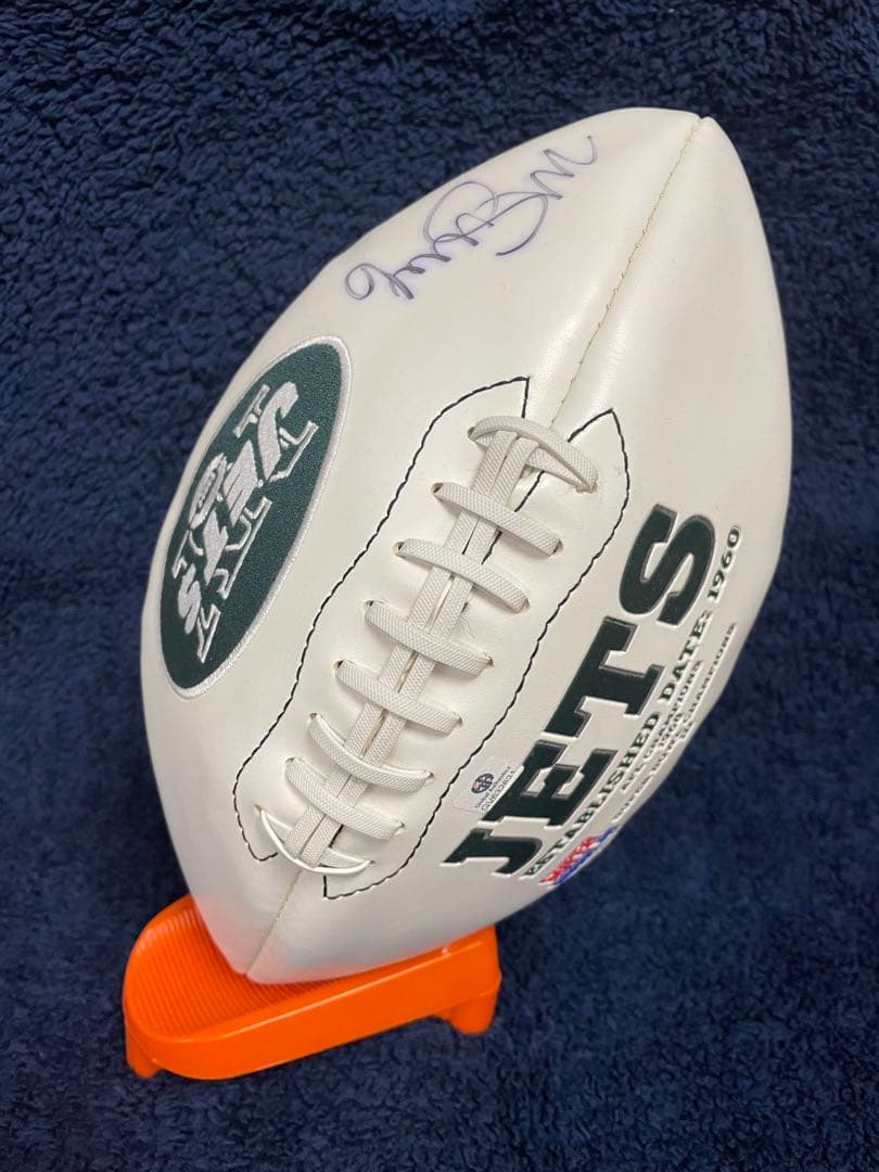 ［値下げしました！］NFL＊N.YJETS公認　マーク サンチェス サインボール