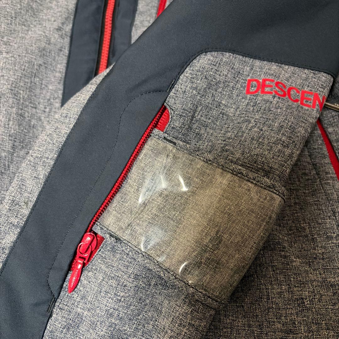 デサント　フード付きスキーウェア グレー/ネイビー　メンズＳ　子供にも