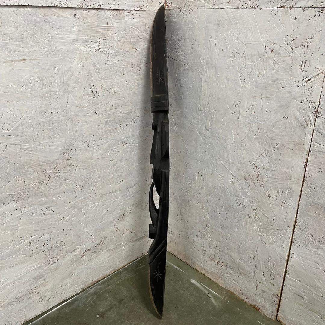 木彫り 飾り お面 アンティーク オブジェ アジアン家具 壁飾り Y0379