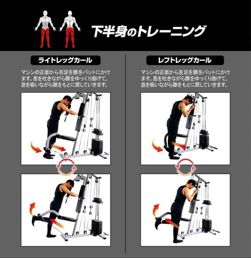 マルチホームジム スマート 1台多役 静音設計 自重 総合 ラットプル ケーブル