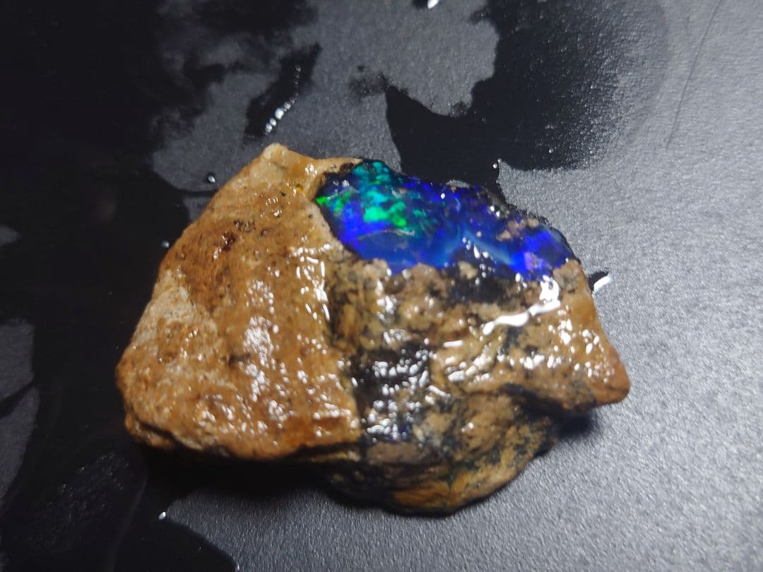 エチオピア　オパール　青　ブルー　73ct 原石　鉱石　標本　ウェロ産