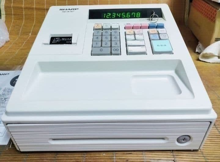 シャープレジスター　XE-A147　PC連携売上管理フル設定無料　002007