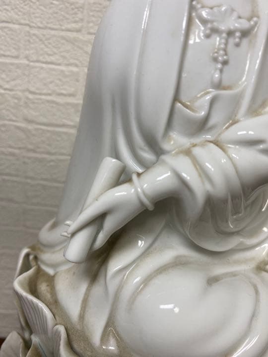 白磁観音　美術品　古美術　仏具　陶磁器　工芸品　骨董