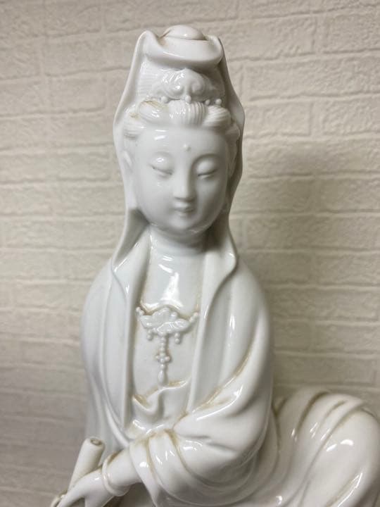 白磁観音　美術品　古美術　仏具　陶磁器　工芸品　骨董