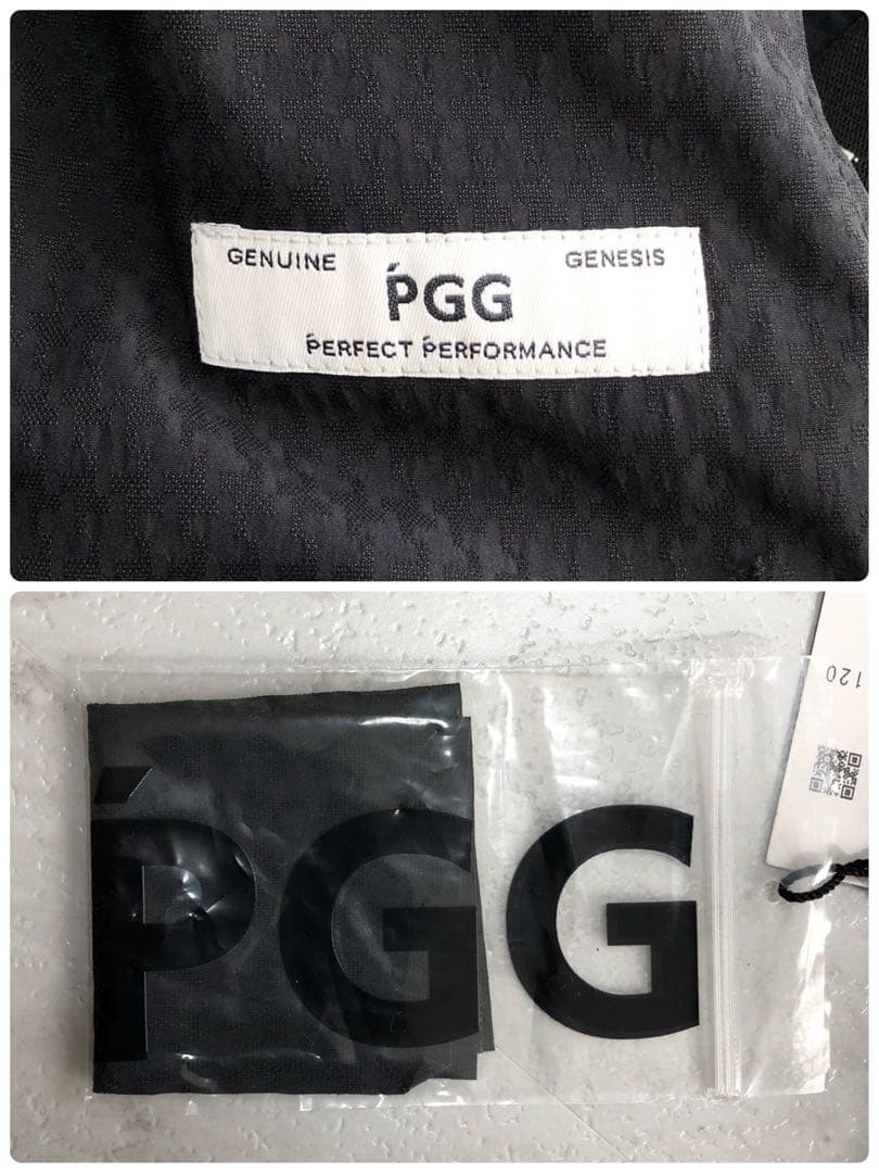 【近年モデル 新品】PGG ショートパンツ 千鳥格子 ストレッチ 速乾 ネイビー