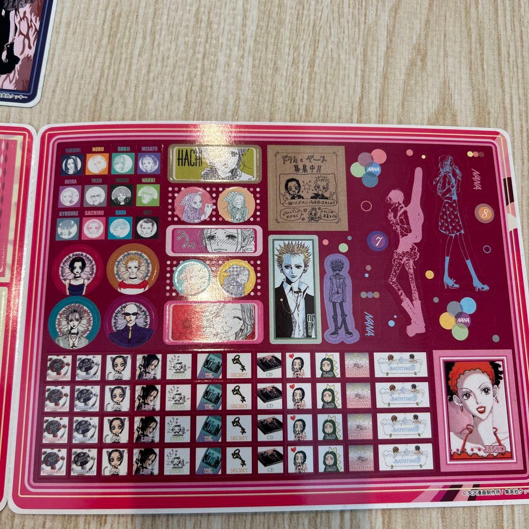 【新品未使用品】全4種　NANA ジャンボシールダス シール帳 矢沢あい