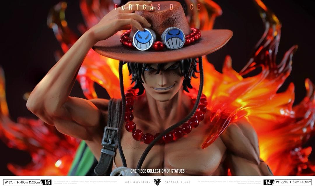 ONE PIECE ポートガス·D·エース 1/6 彫刻フィギュア 海外限定