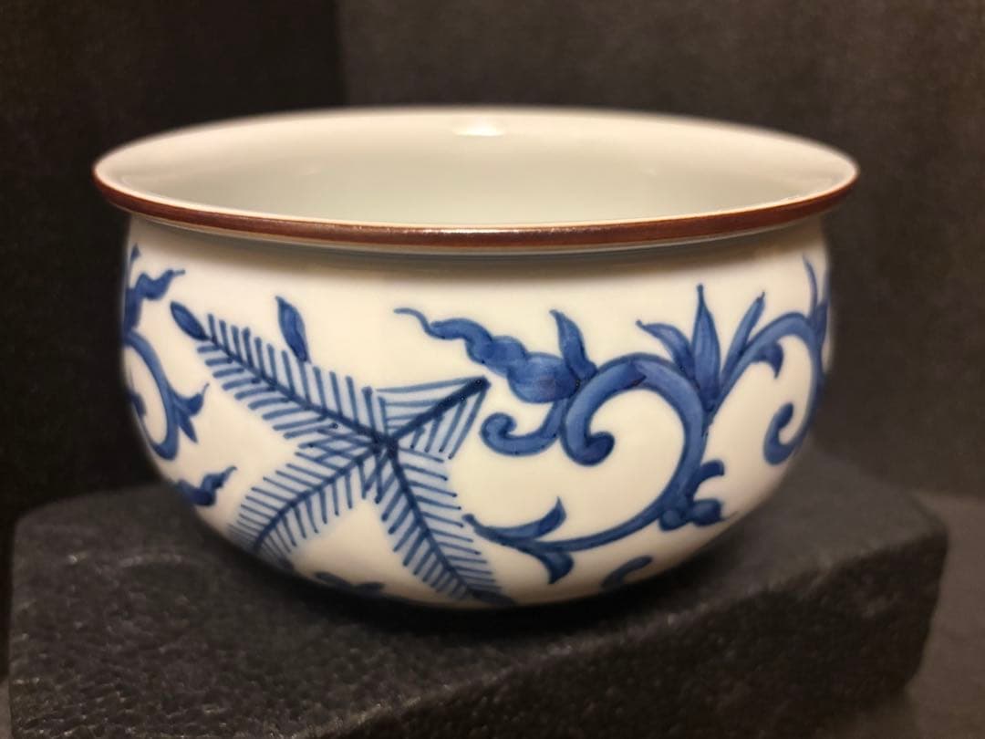 皆具 平安白鳳 茶道具　未使用　染付　有田焼　箱付