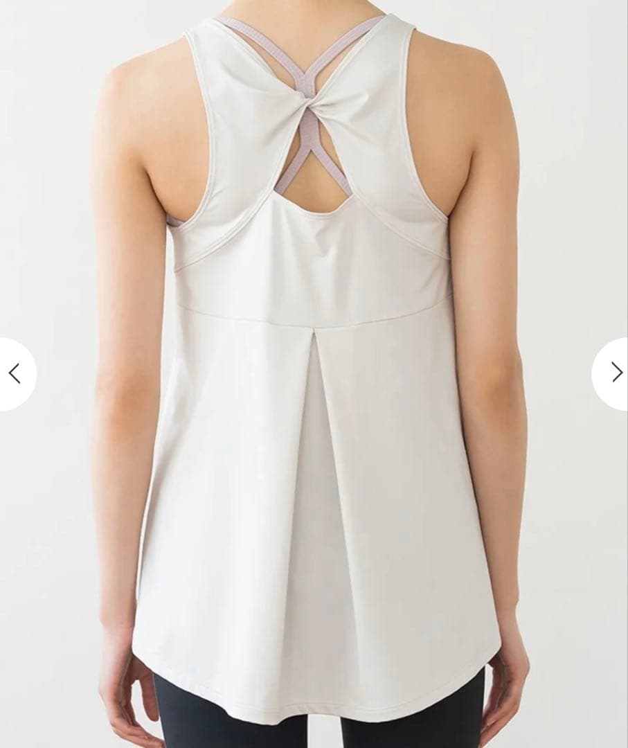 SUKALA バックツイストタンクトップ ブラトップ2枚セットLサイズ ホワイト