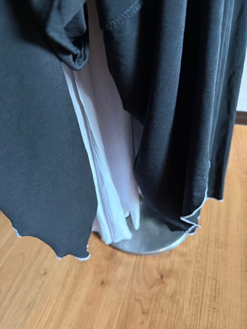 フラメンコ　リバーシブルニットワンピース　ボレロセット　黒　白　アルマフラメンカ