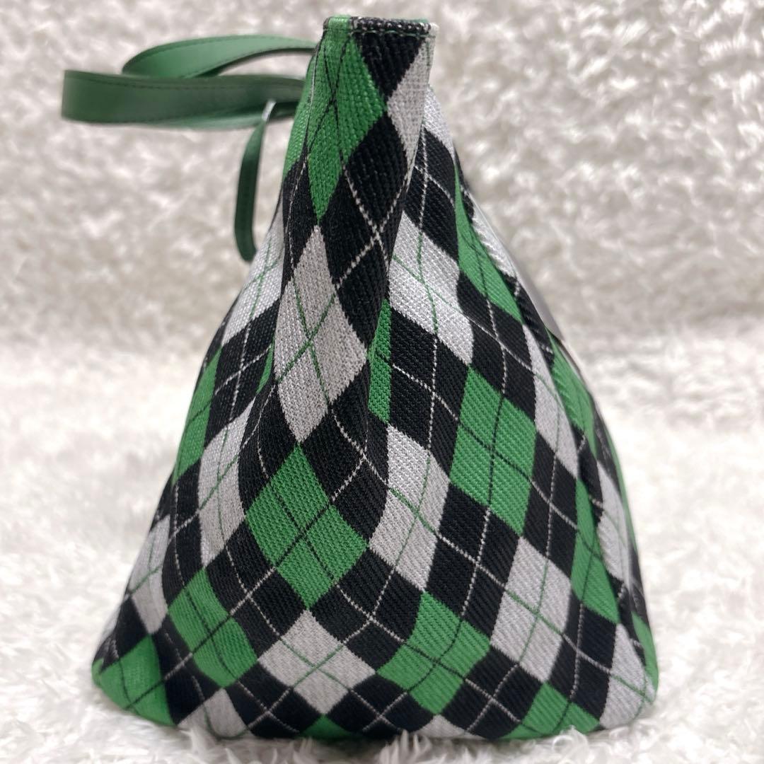 【新品】パーリーゲイツ カートバッグ トートバッグ アーガイル柄 グリーン