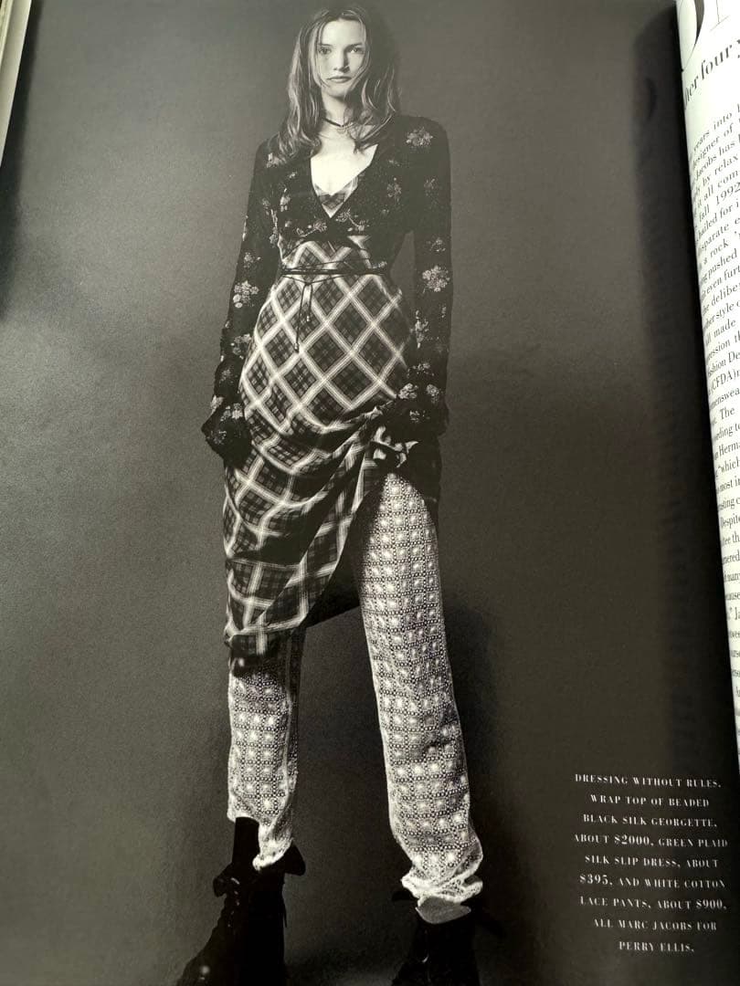 希少　Harper's BAZAAR 1991年1月号　スーパーモデル　グランジ