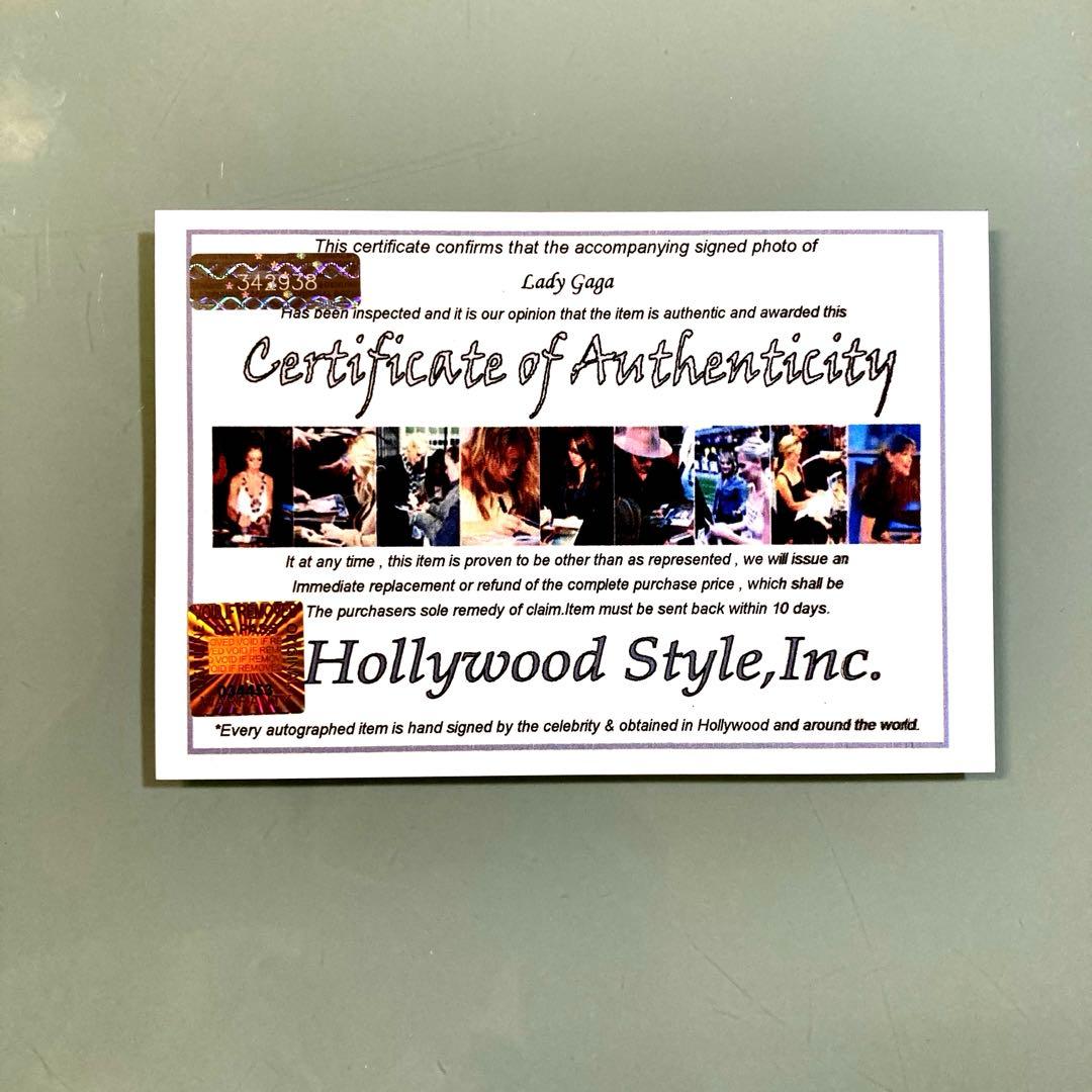 レディー・ガガ直筆サイン入り超大型写真…Lady Gaga…