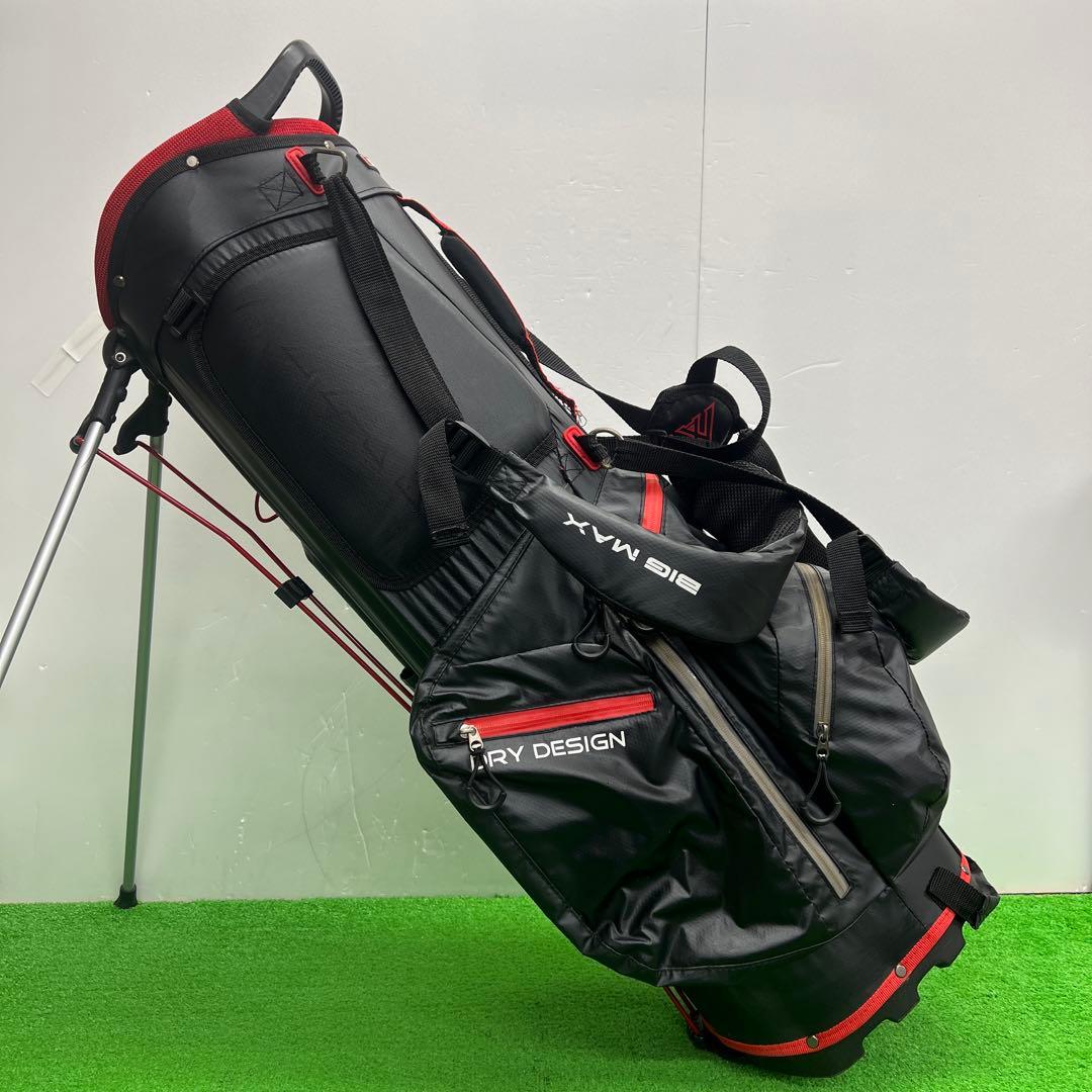 ビッグマックス　BIG MAX キャディーバック　8インチ ブラック　メンズ