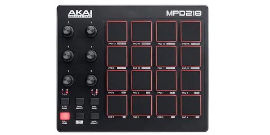 AKAI MPD218 MIDIパッド & Ableton Live Lite
