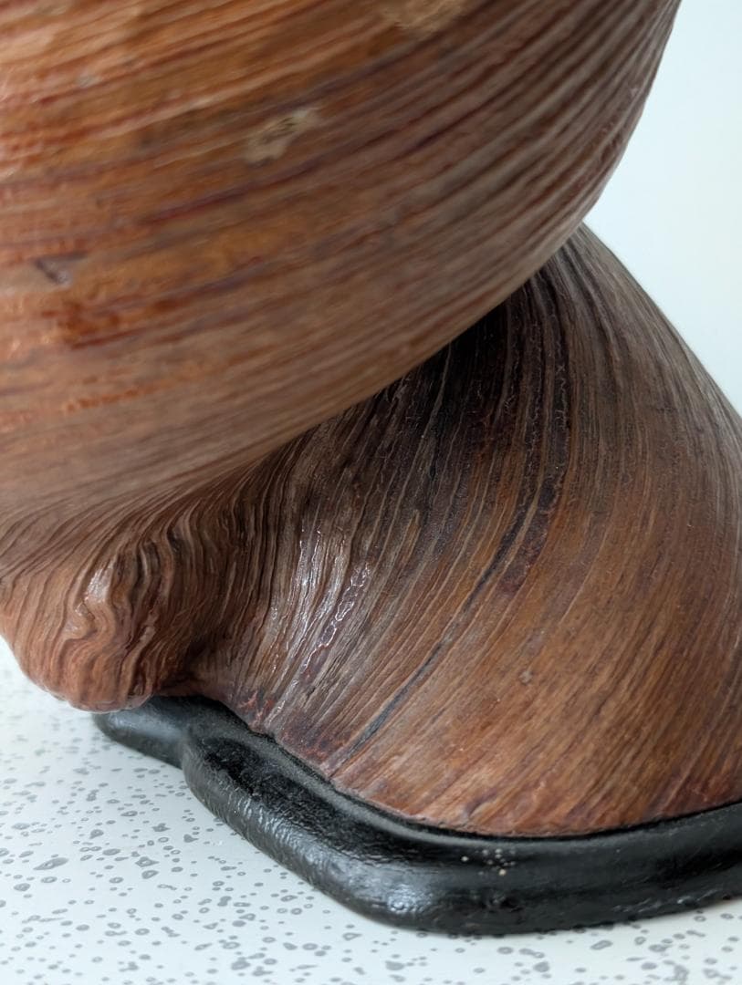 ビンテージ 40s 天然木 くり抜き オブジェ 一輪挿し プランター 戦前 希少