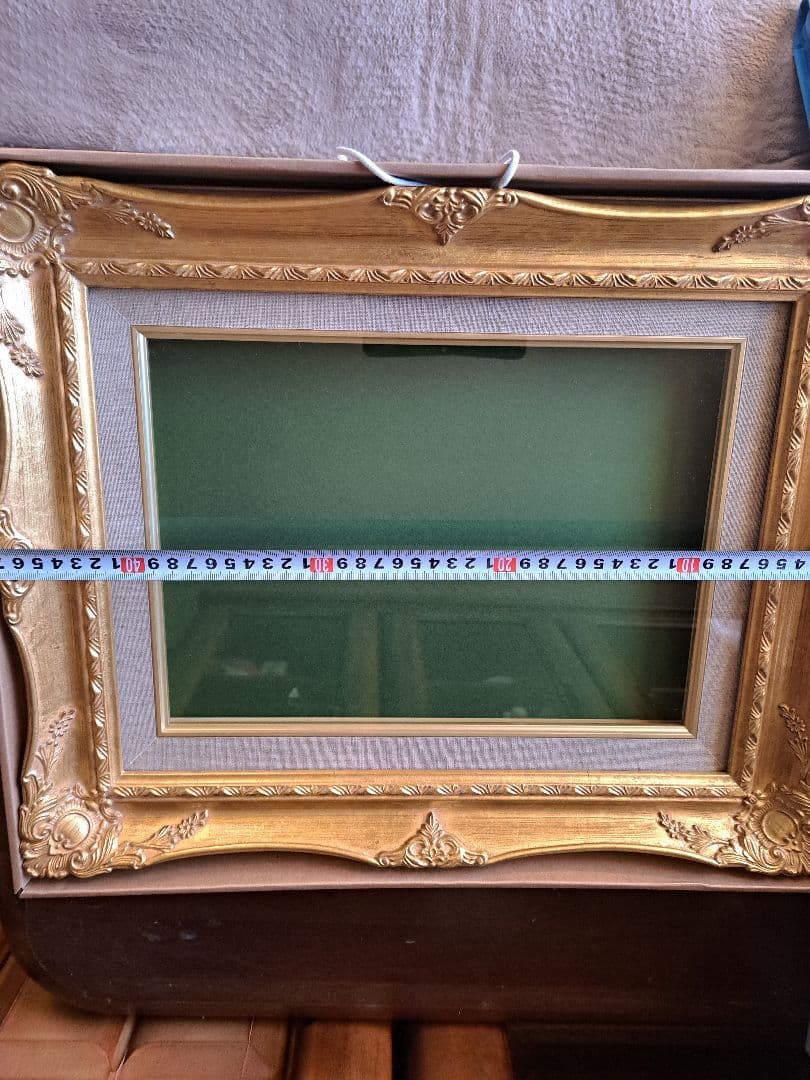 油絵額縁　F4　ゴールド