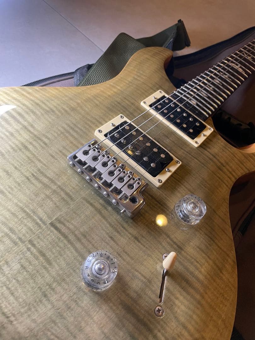 ギター PRS SE custom24 Trampas Green