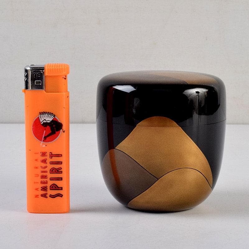 Soho 茶道具　竹内幸斎作　遠山蒔絵　大棗　共箱　V　9138