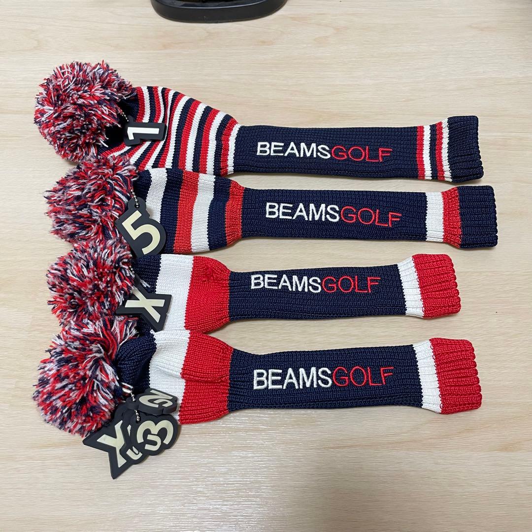 【即日発送‼️】BEAMSGOLF キャディバッグ　ヘッドカバー　4つ付き　軽量