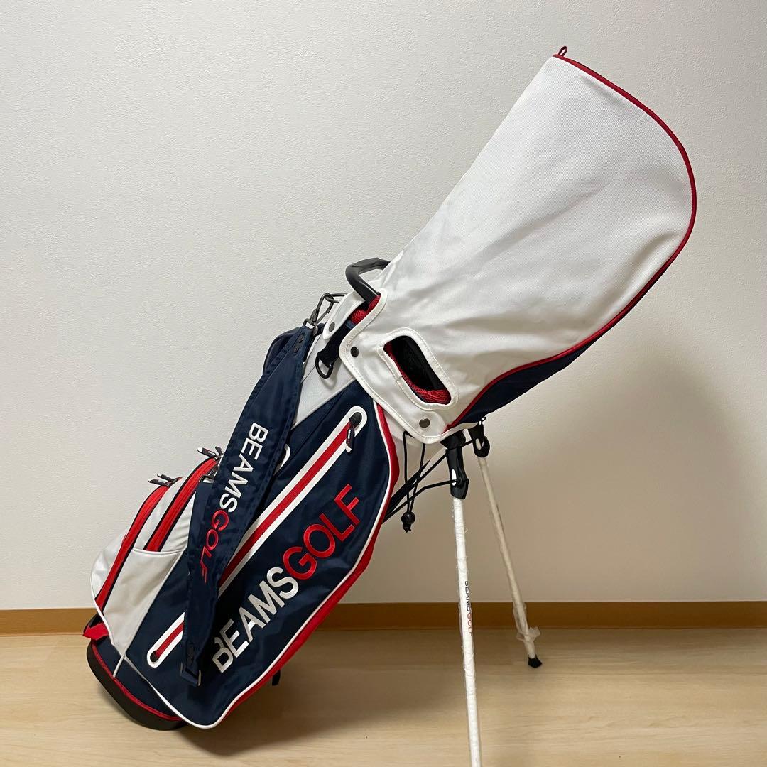 【即日発送‼️】BEAMSGOLF キャディバッグ　ヘッドカバー　4つ付き　軽量
