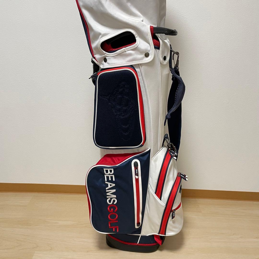 【即日発送‼️】BEAMSGOLF キャディバッグ　ヘッドカバー　4つ付き　軽量