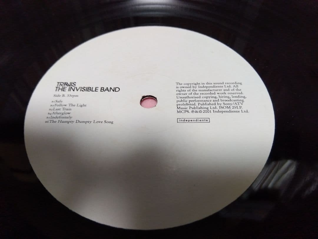 TRAVIS トラヴィス Invisible Band アナログ レコード LP