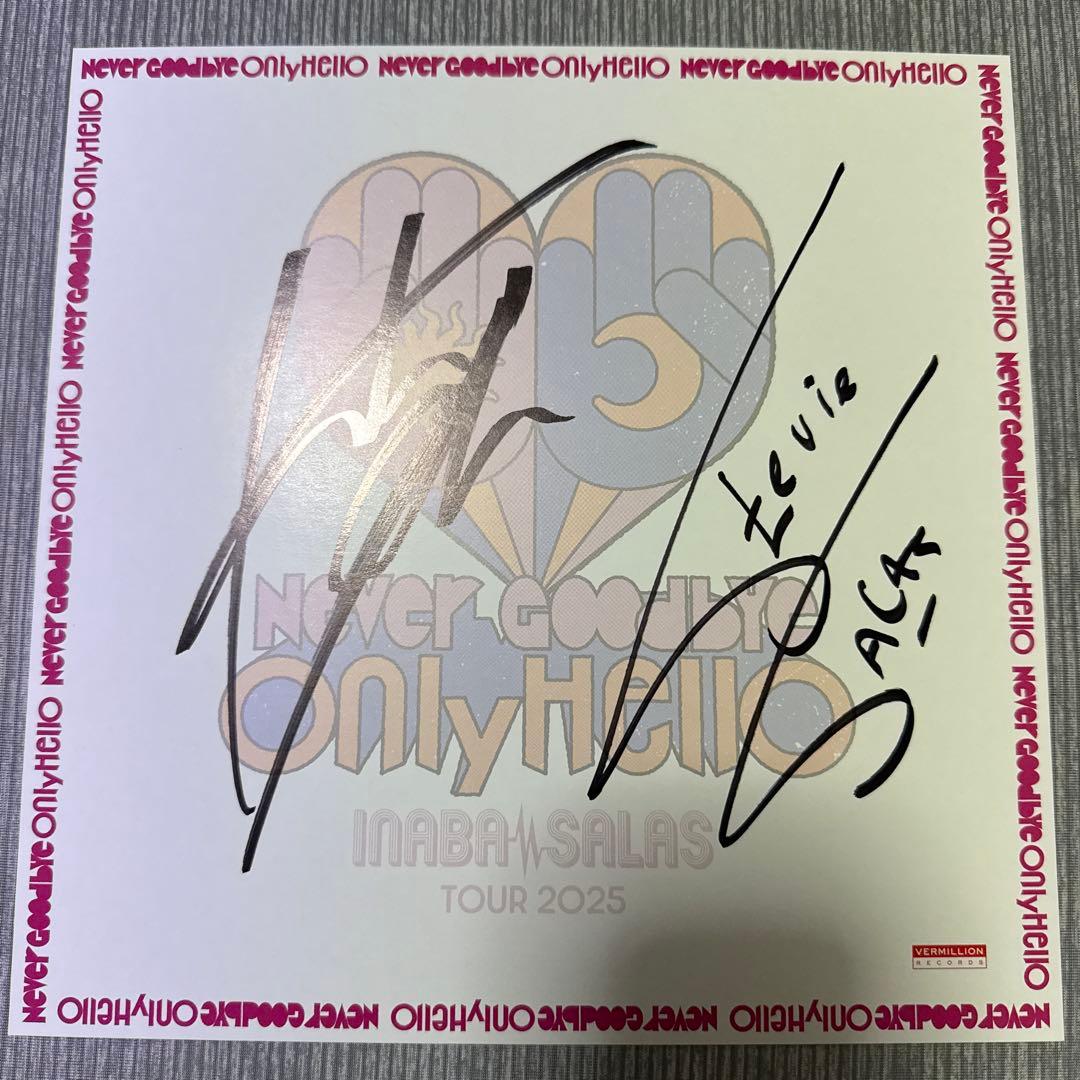 INABA/SALAS サイン色紙　会場限定　CD(特典DVD)付き