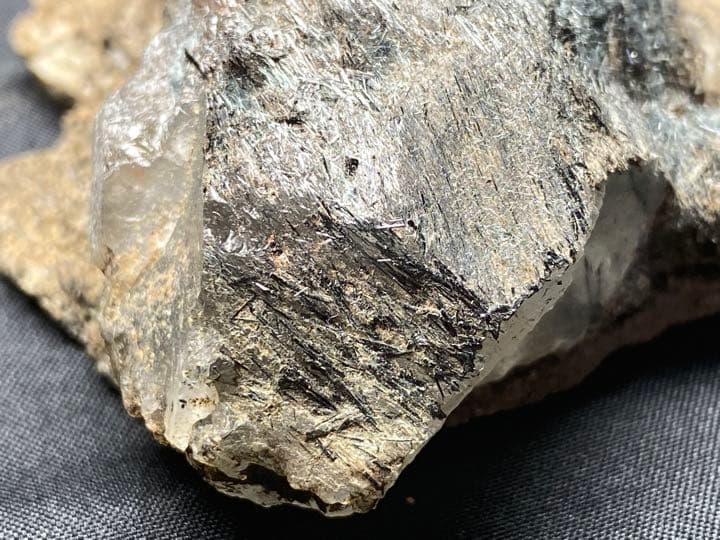 ブルー　アクチノライト　ザギ水晶　ザギマウンテンクォーツ　65g