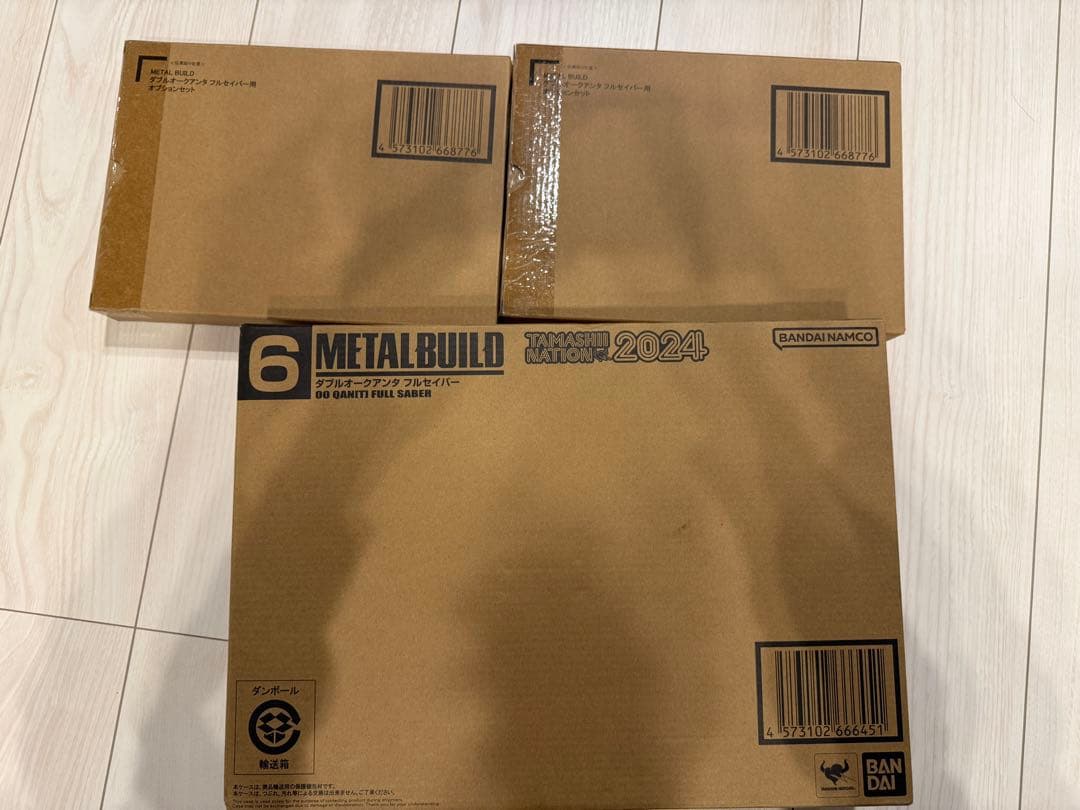 L BUILDダブルオークアンタフルセイバー＋2オプションセット